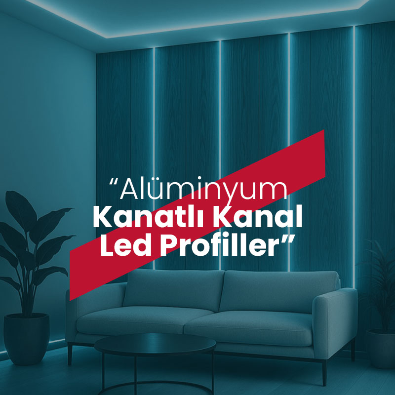 aluminyum kanatlı kanal led profiller kategori kapağı