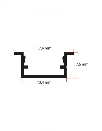 7x13 mm Kanatlı Led Profili