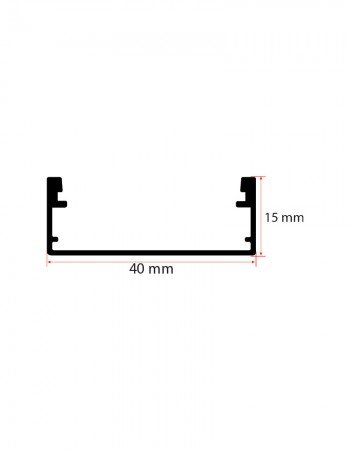 40x14 mm Kanal Led Profili