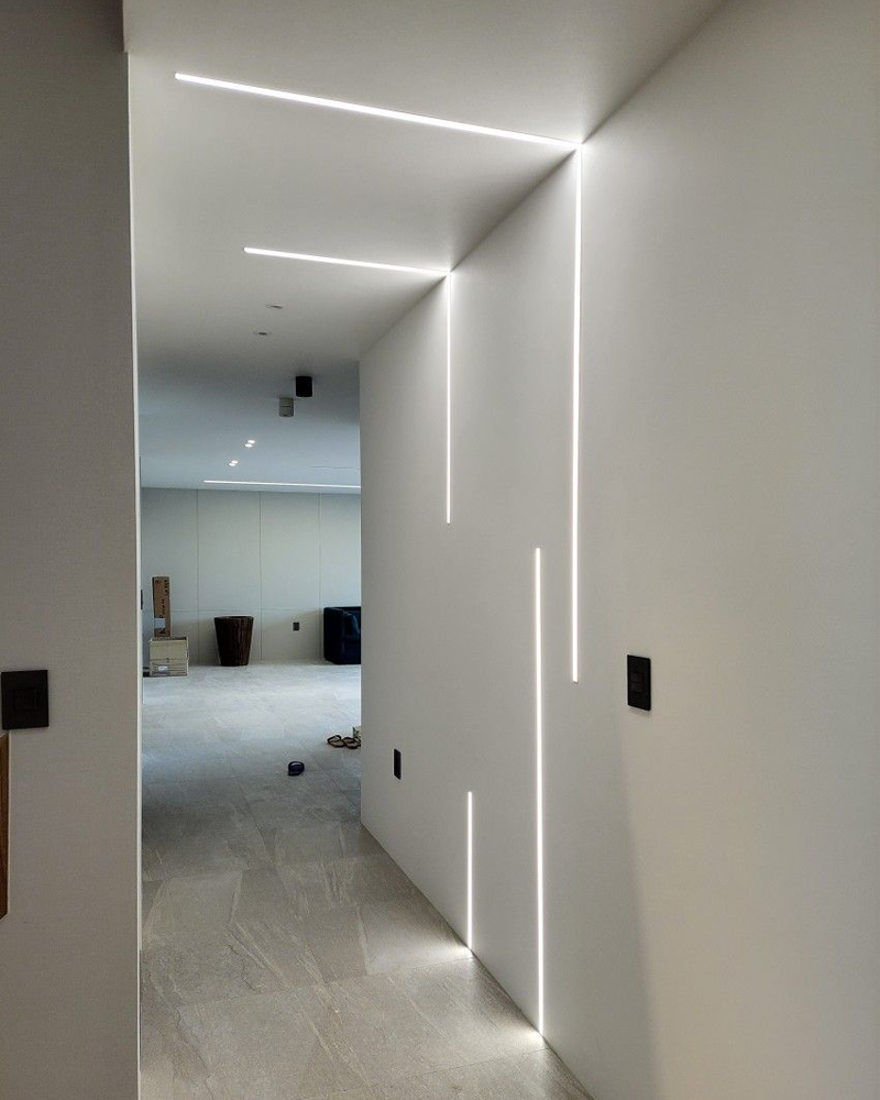 2.5 cm Trimless Alçıpan LED Profili