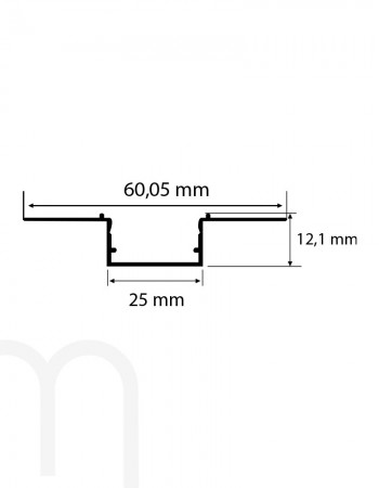 2.5 cm Trimless Alçıpan LED Profili