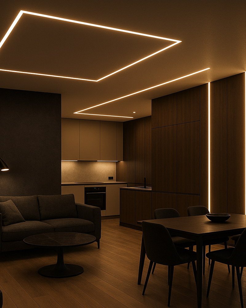 3.2 Cm Trimless Alçıpan Led Profili