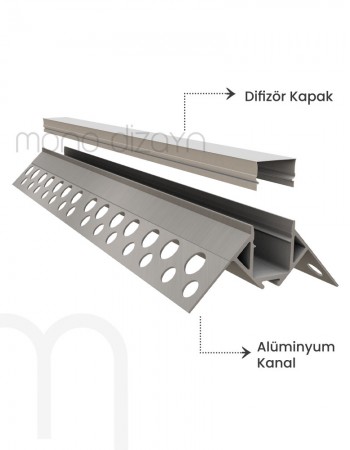 Trimless Alçıpan Dış Köşe Profili