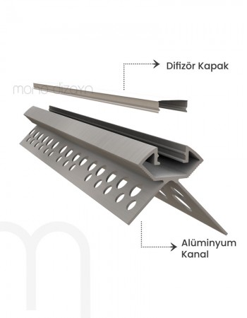 Dış Köşe Fayans Led Profili