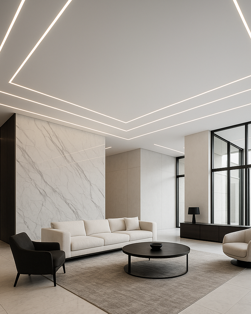 alüminyum fayans arası led profil