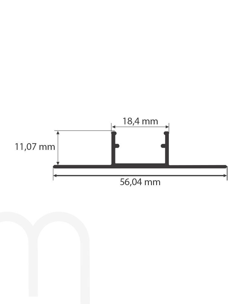 14x18 Cm Ters Trimless Alçıpan Led Profili